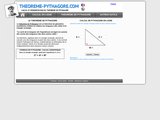 Thorme de Pythagore : Calcul et Dmonstration