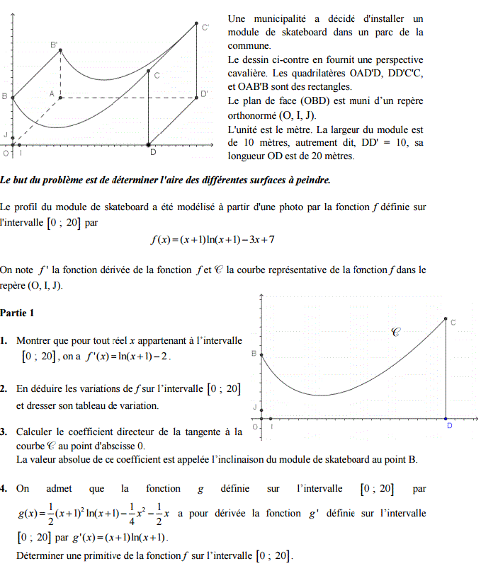 Sujet de Mathmatiques Bac S 2015 - Sp et non Sp : image 8