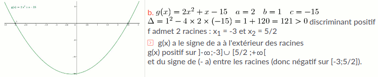 second degr : equations, signe et inquations  : image 18