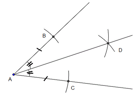 Bissectrice et cercle inscrit dans un triangle - cours 4me : image 1