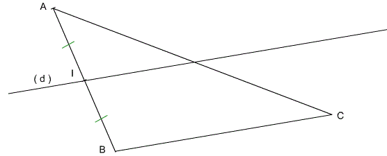 Triangles : milieux et parallles, thorme de Thals : image 3