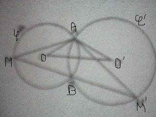geometrie cercles, triangles