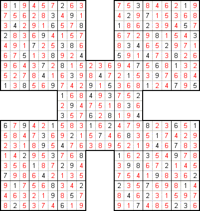 JFF : Sudoku Samoura