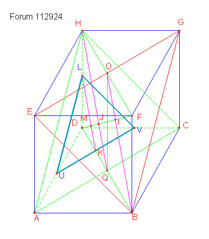 Section d\'un cube