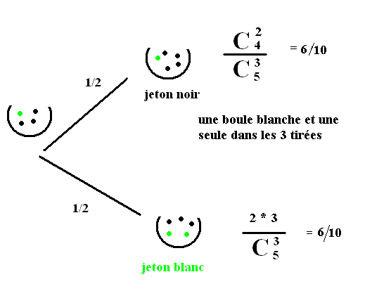 boules noires et boules blanches