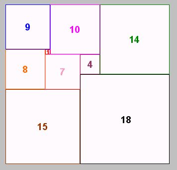 le rectangle fera 32x33