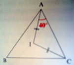 Exercice cosinus, cercle inscrit, angles, nature de triangles...