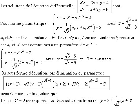 equation differentielle