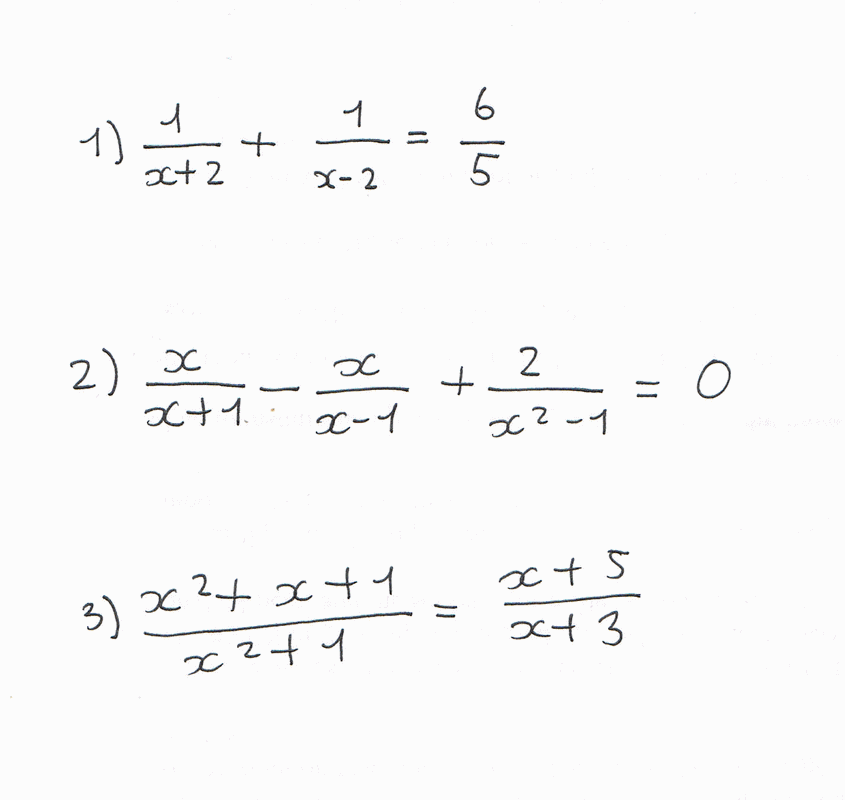 Je bloque sur un exercice de mon DM de Math : 3 équations ...