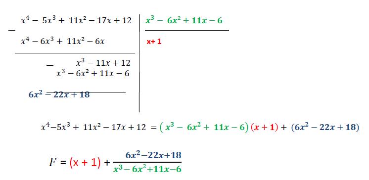 division euclidienne d\'une fraction rationelle 