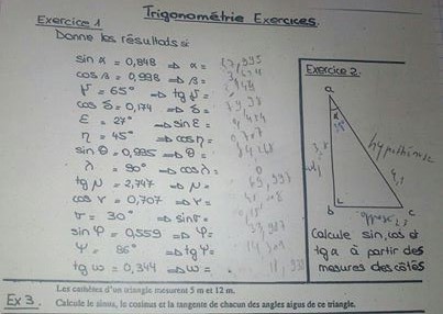 Exercice de trigonométrie