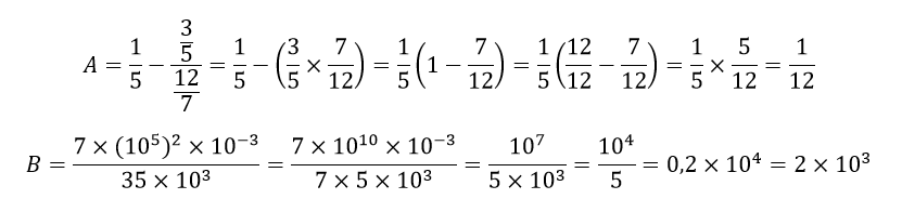 fractions irrductibles exo de Dm 3me (type brevet)