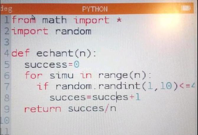 Python nombre alatoire 
