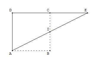 Triangle obtusangle avec un carr