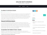 Online Math Degrees