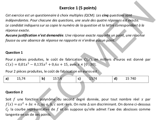 E3C-Spcimen 2- Spcialit Mathmatiques-preuve 2 : image 3