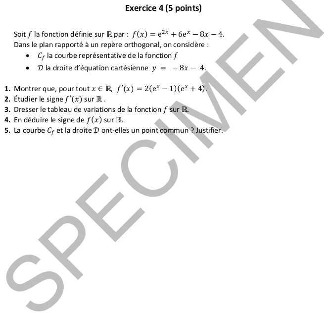 E3C-Spécimen 2- Spécialité Mathématiques-Épreuve 2 : image 5