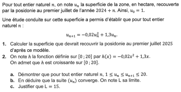 Bac sp�cialit� maths 2025 M�tropole Jour 1 : image 17
