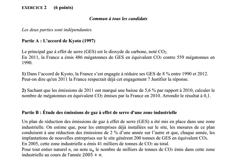 Bac ES-L Obligatoire et spcialit Liban 2017 : image 1