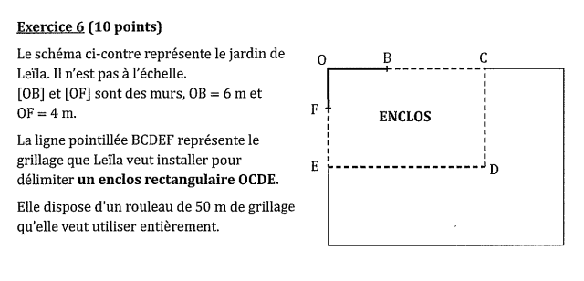 Sujet Brevet Washington 2017