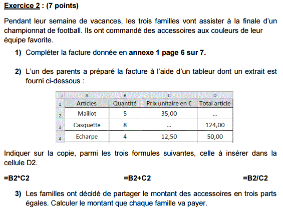 Sujet Maths Brevet 2016 de mtropole, srie pro : image 3