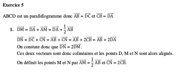 5 exercices de gomtrie avec ou sans repre, niveau classe de 1re, premire : image 7