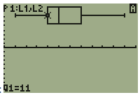 Calculatrice, diagramme en bote et cart-type sur un exemple simple : image 7
