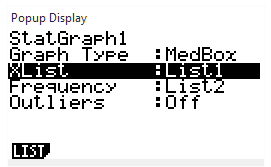 Calculatrice, diagramme en bote et cart-type sur un exemple simple : image 9