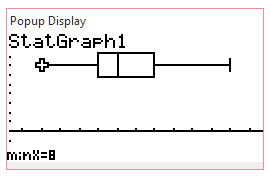 Calculatrice, diagramme en bote et cart-type sur un exemple simple : image 10