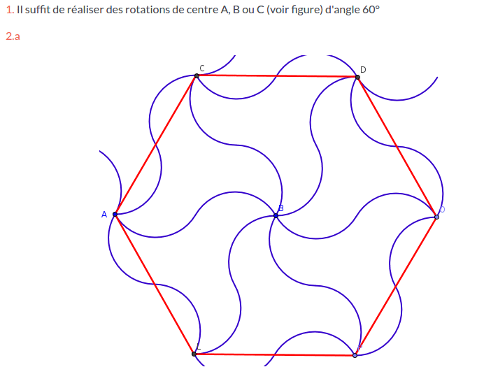 Pavage du plan : exercices corrigs : image 3