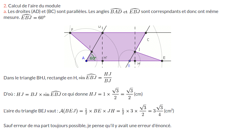 Pavage du plan : exercices corrigés : image 16