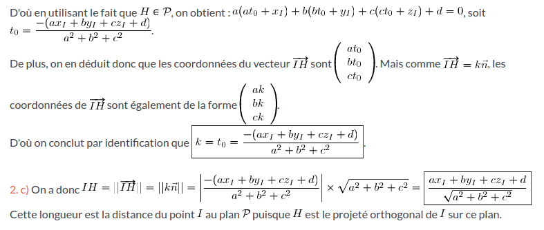 Calcul de distances dans l'espace : image 1