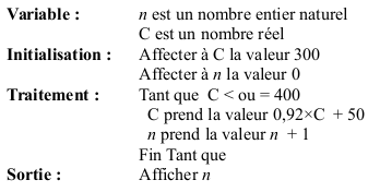 Algorithmes boucle tant que  : image 16