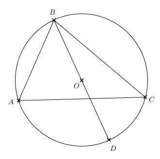 Autre exercice sur les angles inscrits et  polygones réguliers : image 1