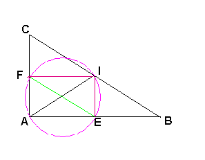 géométrie (configuration de plan): triangle rectangle et ce