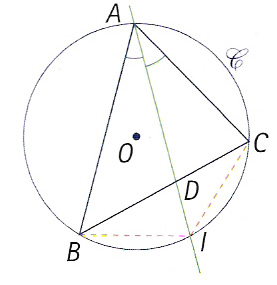 Triangles de meme forme, bissectrices cercle circonscrit