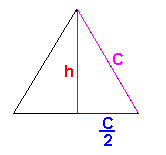 longueur de la hauteur d un triangle quilatral difficile