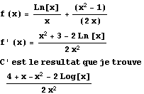 derivation fonction