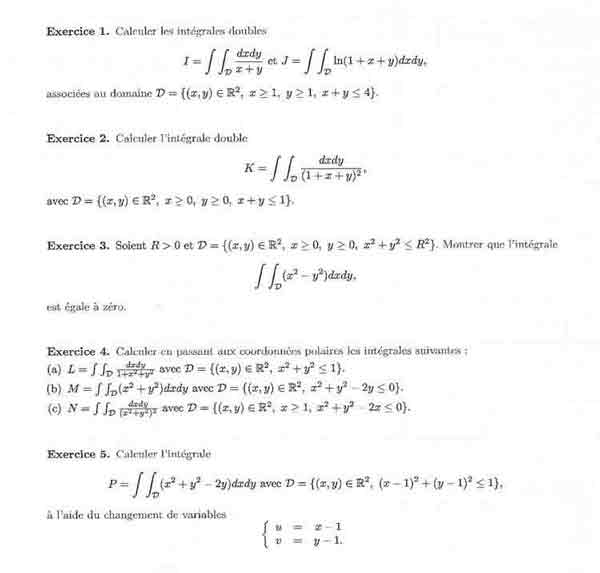 Integrale double