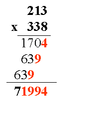 Multiplication tronqu�e.