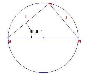 Triangle rectangle et droite des milieux