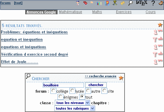 Problèmes: équations et inéquations