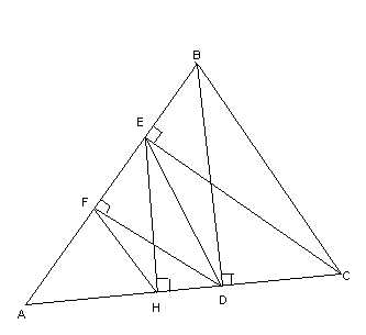 exercice sur les hauteurs dans un triangle