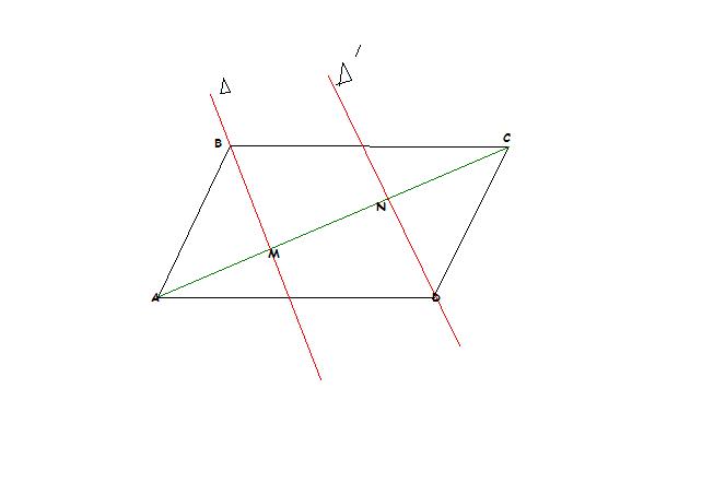 aide pour un exercice sur un parallélogramme
