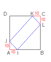 calcule valeur exact du coté d un carré