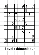 JFF : Sudoku 