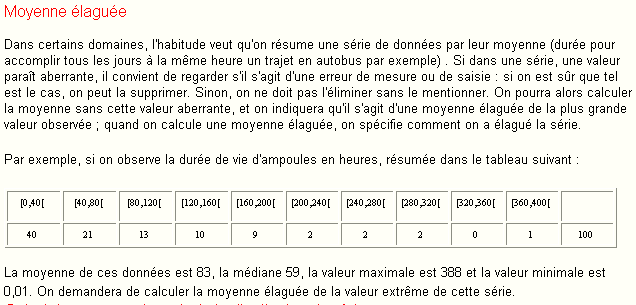 statistiques, juste une petite aide