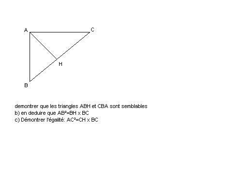 Triangles semblables