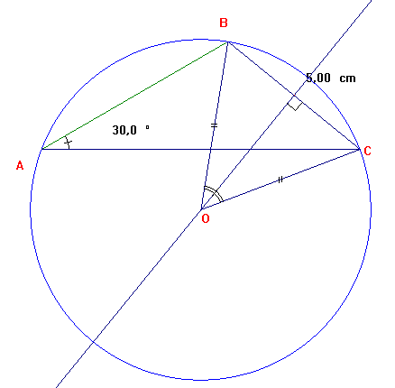 calcul du rayon du cercle circonscrit
