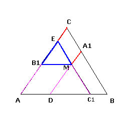 Exercice sur un triangle equilateral